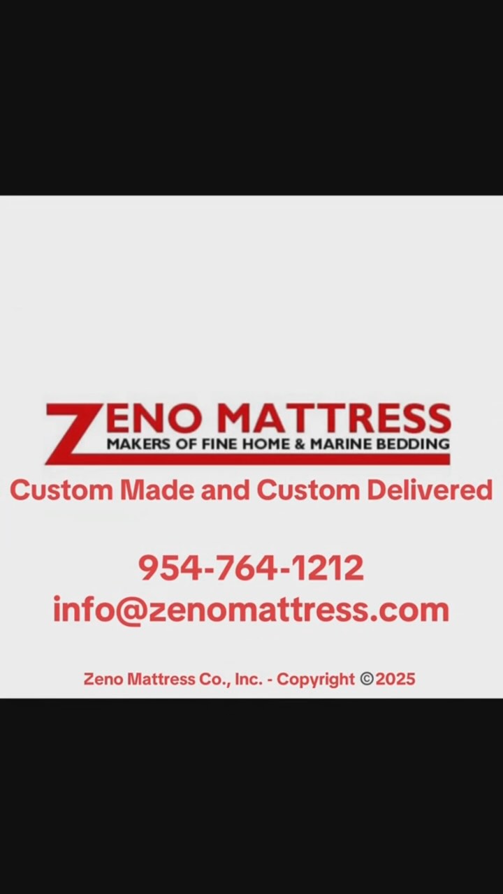 From our shop to the sea 🌊 — 1 VIP bed, 1 master bed, and 2 guest mattresses delivered & installed aboard this beautiful yacht. Luxury sleep, Zeno style. 🛏️⚓ #YachtLife #custom #luxury #ZenoMattress