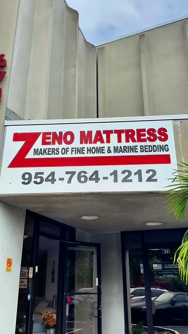From our Fort Lauderdale shop straight to your yacht 🚤✨ Family-owned since 1954, Zeno Mattress makes sleep at sea feel like home. #custom #luxury #boat #DIY #family