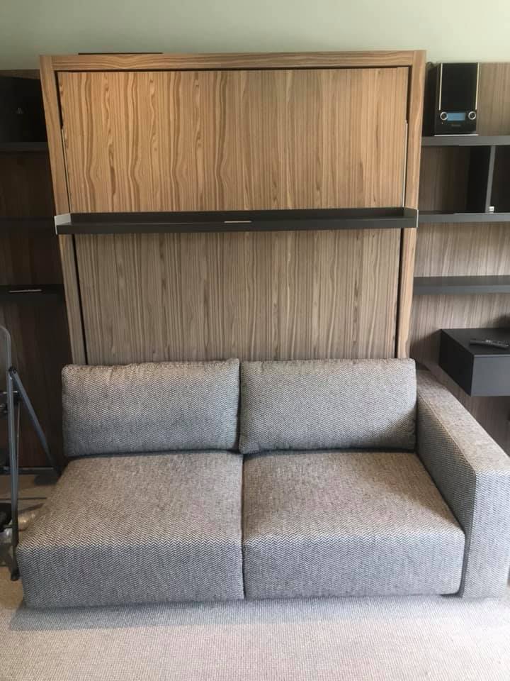 Image of Murphy bed in closed configuration.